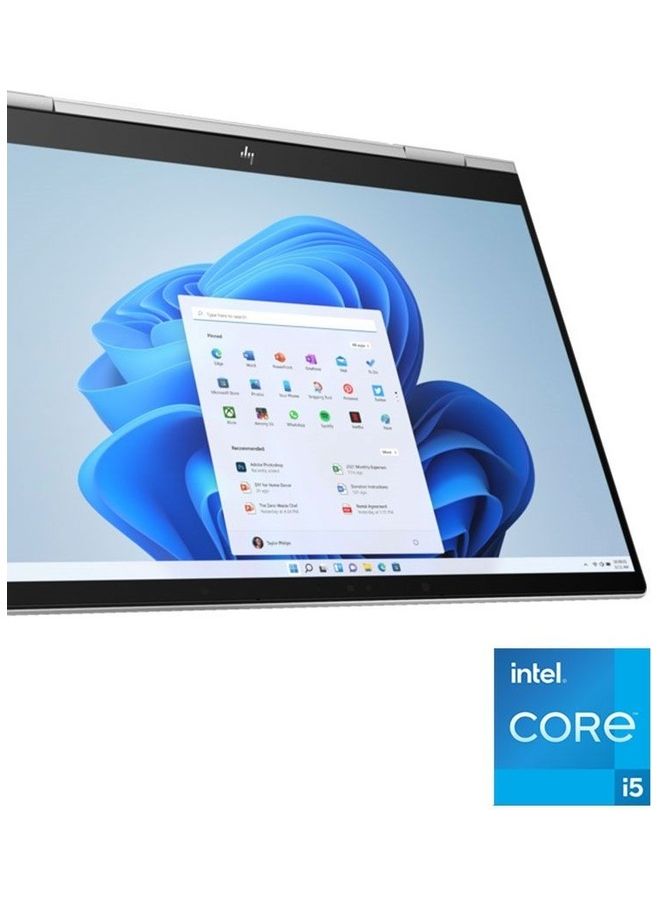 HP Pavilion x360 14-ek0011ne - Intel CoreI5-1235U - رامات 8 جيجا بايت - SSD 512 جيجا بايت - Intel Iris Xᵉ Graphics - شاشة 14 بوصة FHD - Windows11 - فضي طبيعي