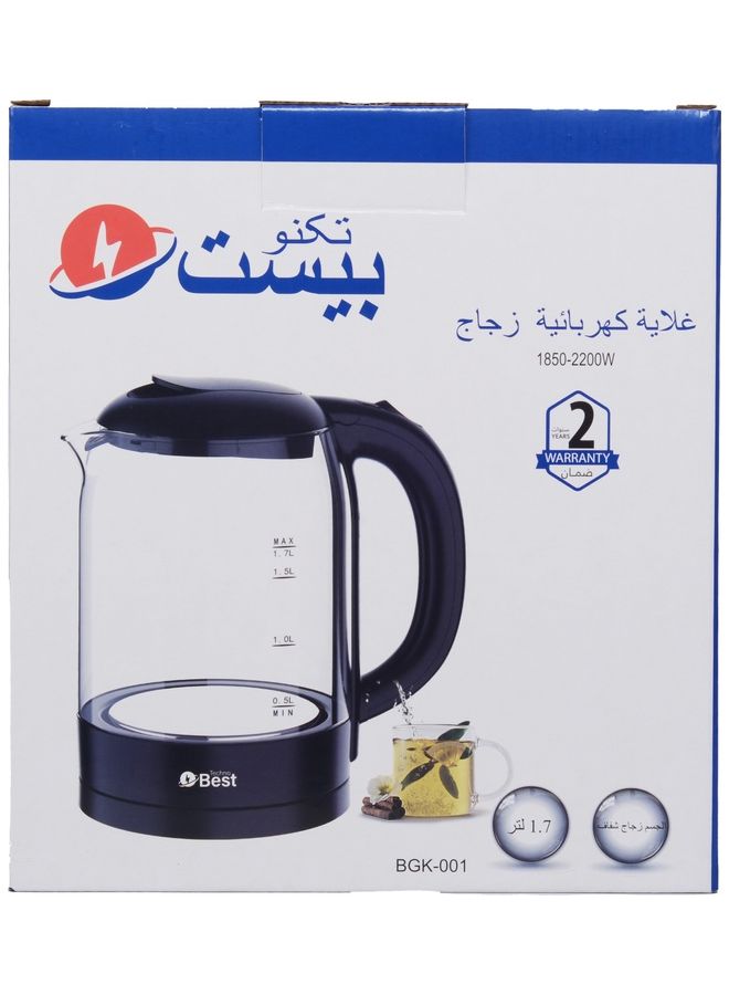 تكنو بيست - غلاية زجاجية كهربائية - Image 1