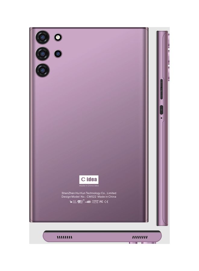C idea - CM522 Smart 7" Tablet 5G Android Tab With 4GB RAM 64GB Quad-Core Processor 5G Single SIM Wi-Fi Zoom Supported Face Unlock Tablet PC (Purple) - Image 1