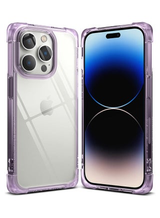 Fusion Bumper Case Compatible With iPhone 14 Pro Square Shaped Advanced Edge Bumper Shockproof Drop Protection Phone Cover Clear Purple - v1680696286/N53399077A_1
