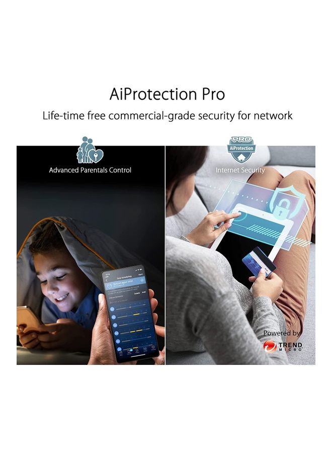 ASUS - ZenWiFi Pro AXE11000 Tri-Band WiFi 6E Mesh System (ET12 2PK) – Whole Home Coverage up to 6,000 sq. ft. and 6+ Rooms, Dual 2.5G Ports, 6GHz Band, AiMesh, Internet Black - Image 1