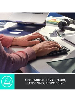 Logitech Mx Mechanical Mini Wireless Illuminated Keyboard Backlit Bluetooth Usb-C Macos Windows Linux Ios Android Metal Clicky Switches Graphite  - Image 2