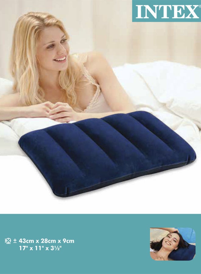 INTEX - Downy Pillow Microfiber Dark Blue 43x 28x 9cm - Image 1