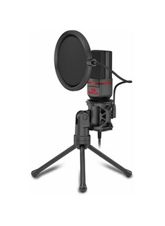GM100 Professional Studio Condenser Microhone Computer PC MC Kit with 3.5mm XLR/Pop Filter/Tripod Stand/Shock Mount for Gaming Streaming Recording Podcasting Broadcasting