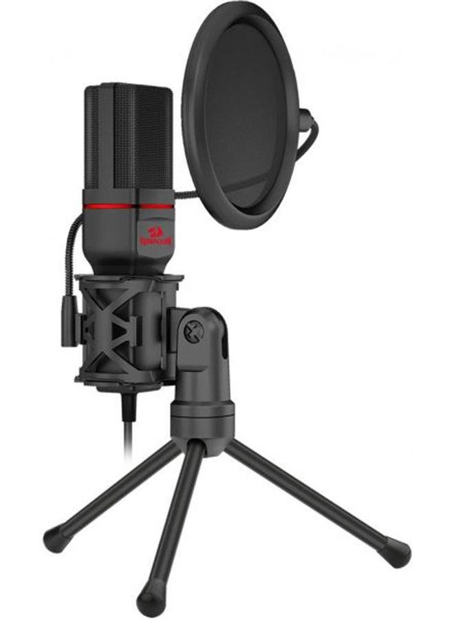REDRAGON - GM100 Professional Studio Condenser Microhone Computer PC MC Kit with 3.5mm XLR/Pop Filter/Tripod Stand/Shock Mount for Gaming Streaming Recording Podcasting Broadcasting - Image 1