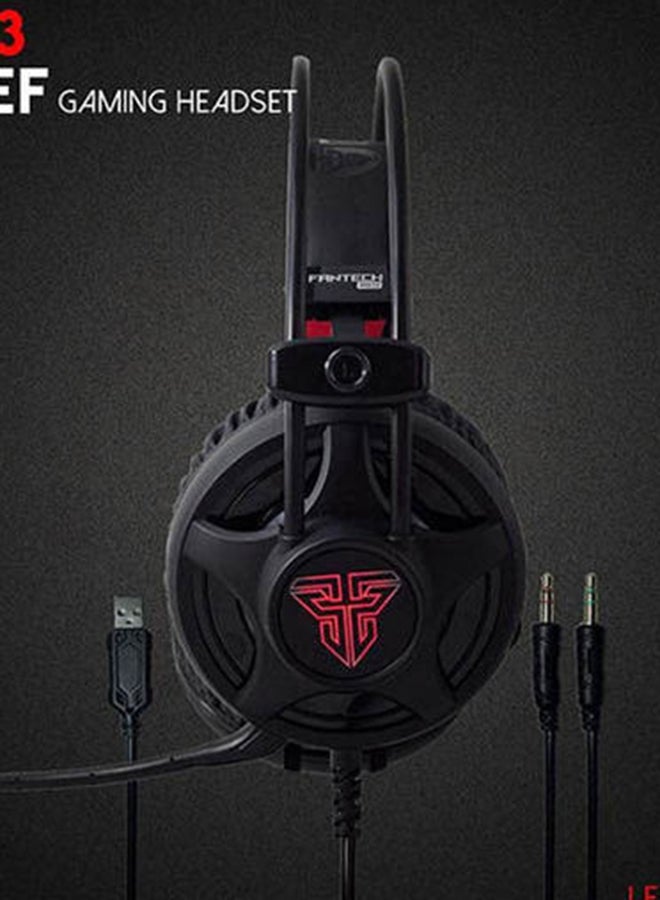 FANTECH - FANTECH HG13 CHIEF Gaming Headset With 2 Jacks for computer & USB for LED LIGHT - Image 1