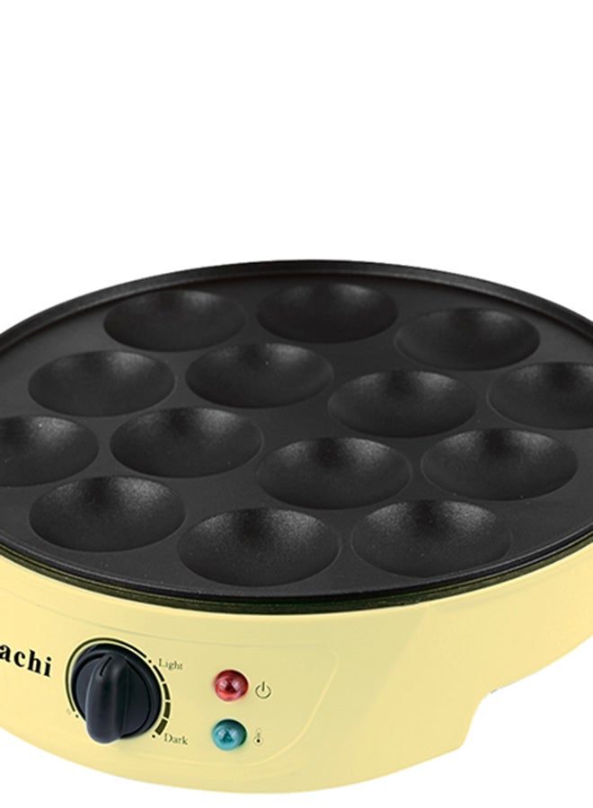 Saachi - 14 Pits Mini Pancake Maker 750.0 W NL-PM-1567-YW Yellow - Image 1