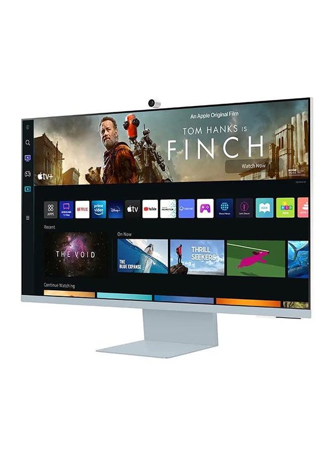 Samsung - 32 inch M8 4K UHD Flat Monitor, With Smart TV Experience and Camera, Max 60Hz Refresh Rate, 4ms Gtg Response Time, 16:9 Aspect Ratio, HDR10, IoT Hub, USB-C, Micro HDMI, LS32BM80BUMXU Daylight Blue - Image 1