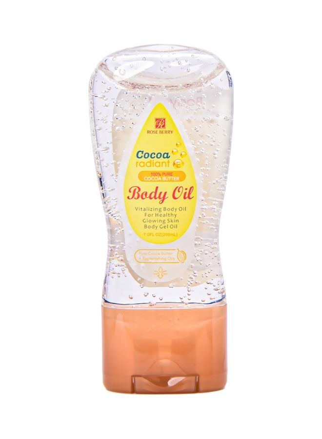 ROSE BERRY - Cocoa Radiant Body Oil Clear 200ml - Image 1