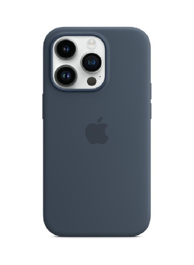 MARGOUN - Apple iPhone 14 Pro Case Silicone Cover Liquid Gel Soft Ultra Slim Shockproof Back Cover Full Body Protection 6.1 Inch Midnight blue - Image 1