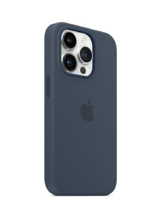 MARGOUN - Apple iPhone 14 Pro Case Silicone Cover Liquid Gel Soft Ultra Slim Shockproof Back Cover Full Body Protection 6.1 Inch Midnight blue - Image 1