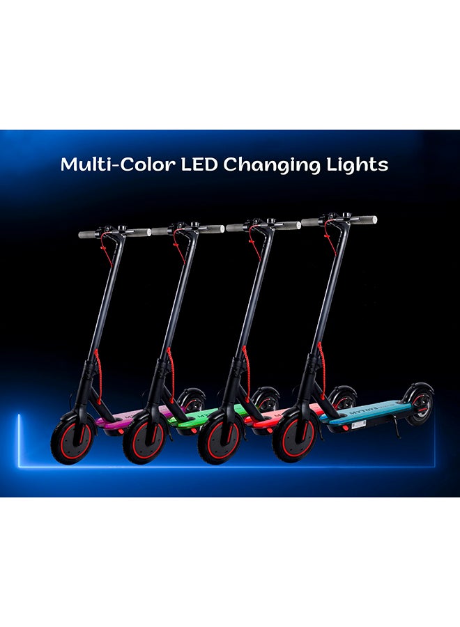 MYTOYS - MT440 High Speed Foldable Electric 3 Speed Modes Scooter With Colorful LED Lights App Control, Lighting Standing Pad, Quick Easy Folding 45km/h Speed 25km Range 350W Motor 7800mah High Capacity Battery 109x14x52cm - Image 1