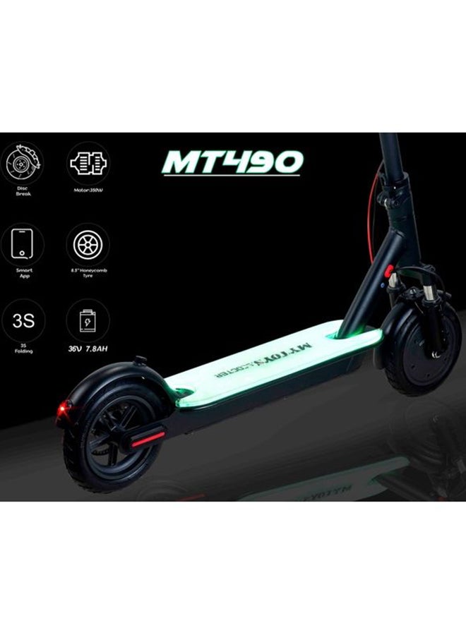 MYTOYS Mt490 High Speed Foldable Electric Scooter With Led Illumintanig Standing Dock Heavy Duty Front Suspension 350W Motor 7800mAh High Capacity Battery 45Km/h  - Image 3