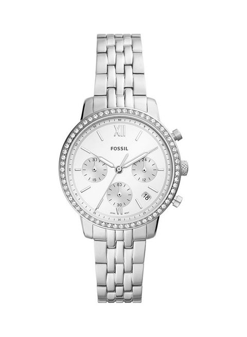 Women's Analog Round Shape Stainless Steel Wrist Watch ES5217 36 mm