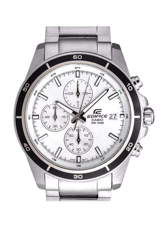 كاسيو ساعة يد إديفيس كرونوغراف طراز EFR-526D-7AVUDF - قياس 49 مم - فضي للرجال - Image 5