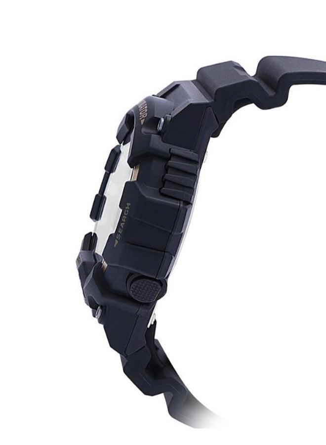 كاسيو ساعة يد رقمية وبعقارب وسوار من الراتينج طراز HDC-700-9AVDF - 53 مم - أسود للرجال - Image 3