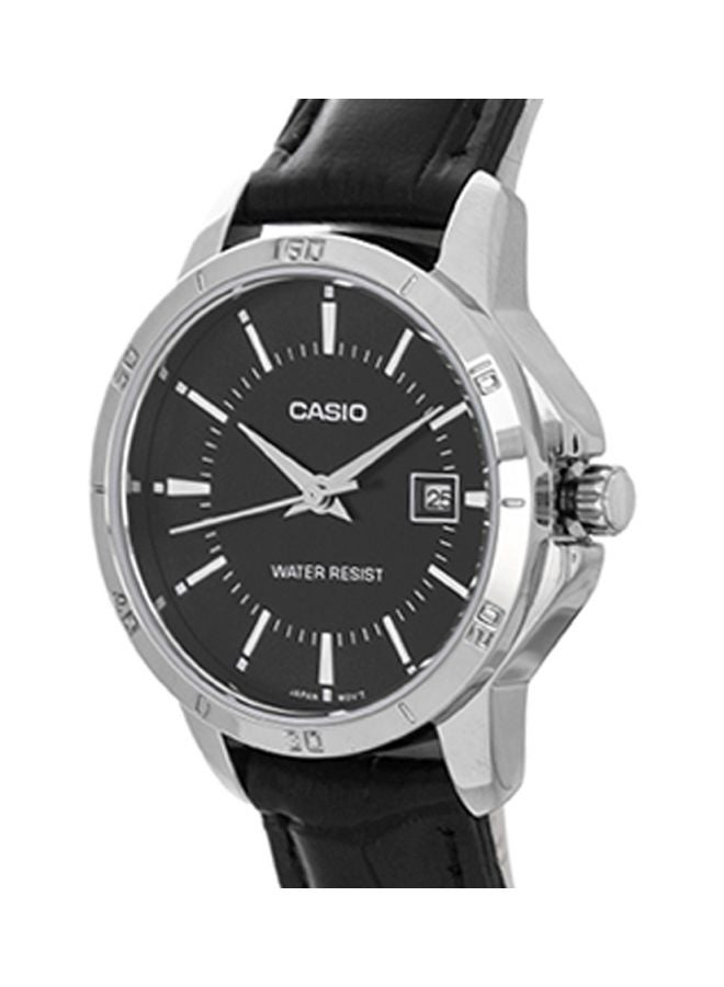 CASIO Women's Water Resistant Analog Watch LTP-V004L-1AUDF - 30 mm - Black  - Image 4