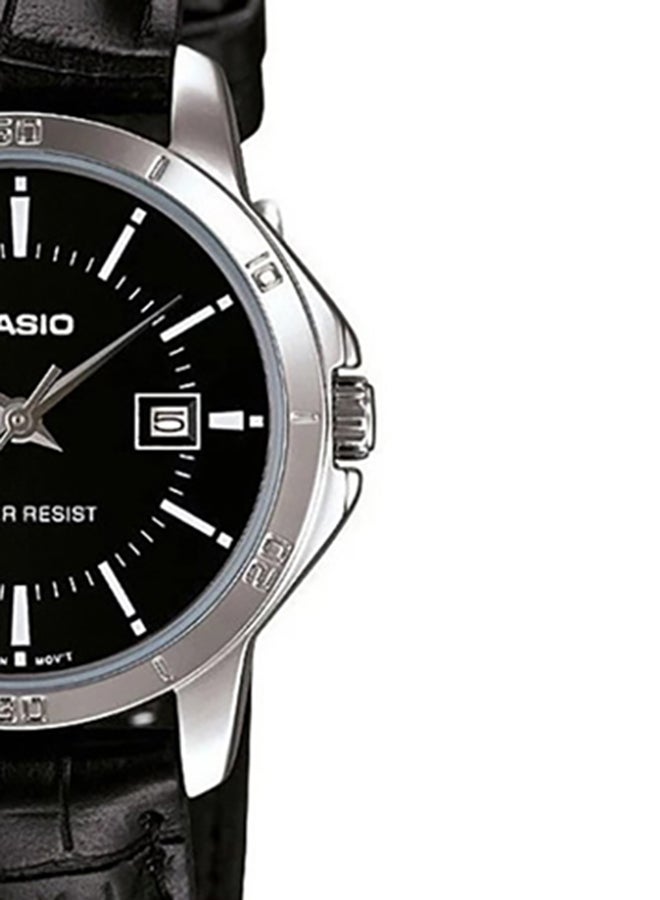 CASIO Women's Water Resistant Analog Watch LTP-V004L-1AUDF - 30 mm - Black  - Image 5