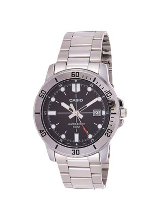 Men's Enticer Water Resistant Analog Watch MTP-VD01D-1EV - 45 mm - Silver - v1680776395/N32399282A_1