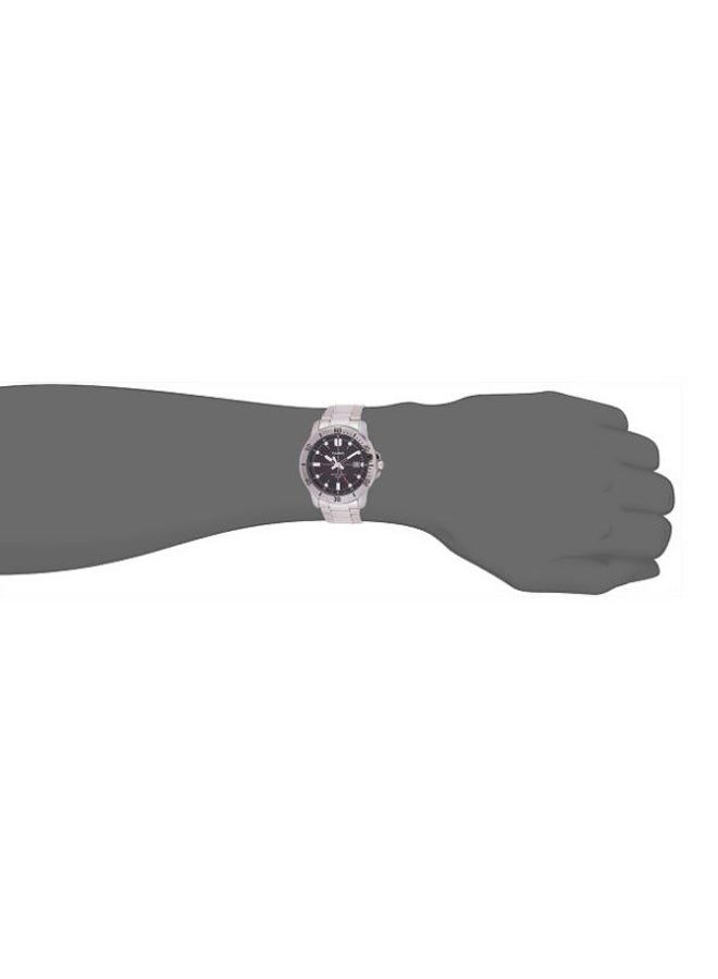 Men's Enticer Water Resistant Analog Watch MTP-VD01D-1EV - 45 mm - Silver