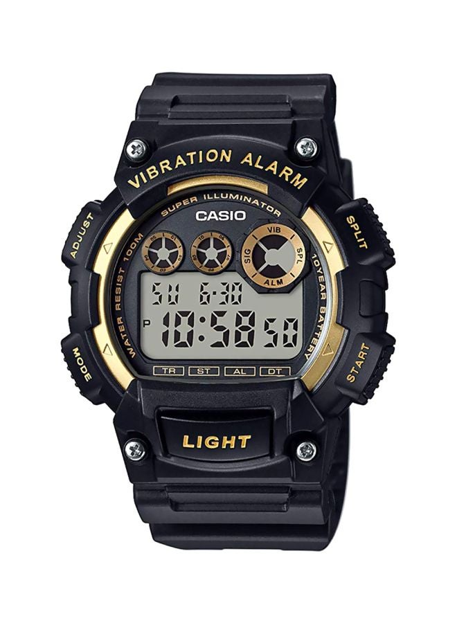 CASIO Men's Water Resistant Digital Watch W-735H-1A2VDF - 47 mm - Black - Image 1