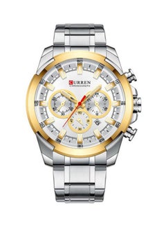 CURREN Men's Water Resistant Chronograph Watch 8361 - 48 mm - Silver  - Image 1