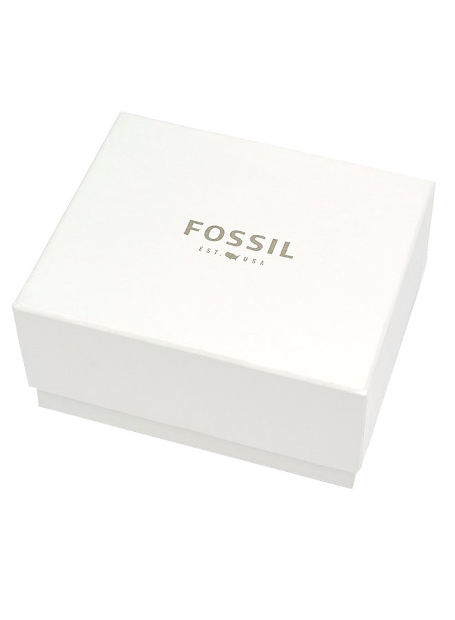 FOSSIL Men's Grant Water Resistance Leather Chronograph Watch FS4812IE - 44 mm - Black  - Image 4