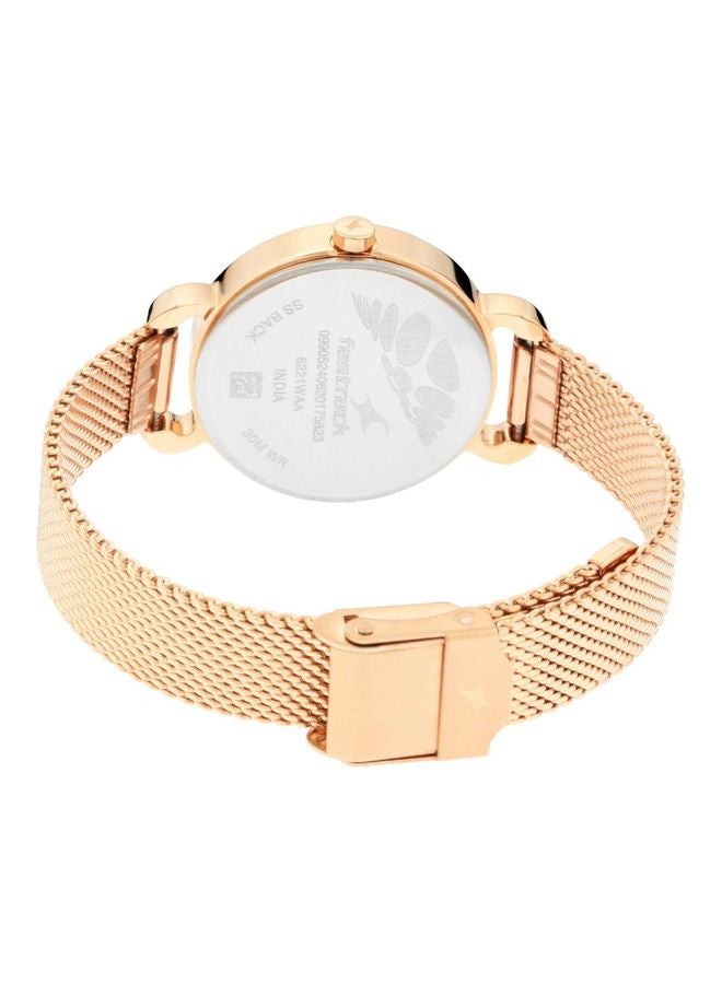 fastrack Women's Animal Print Stainless Steel Watch  Wo 6221WM01  - Image 5