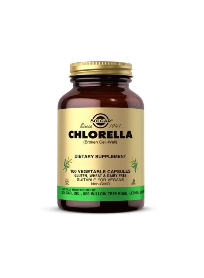 Solgar Chlorella 100 Vegetable Capsules 