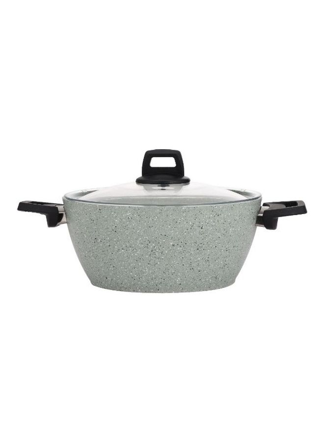 Royalford 9pcs Granite Coated Cookware Set with Tempered Glass Lid Royalford Scoria Green Color Green 68.5x39x21cm  - Image 3