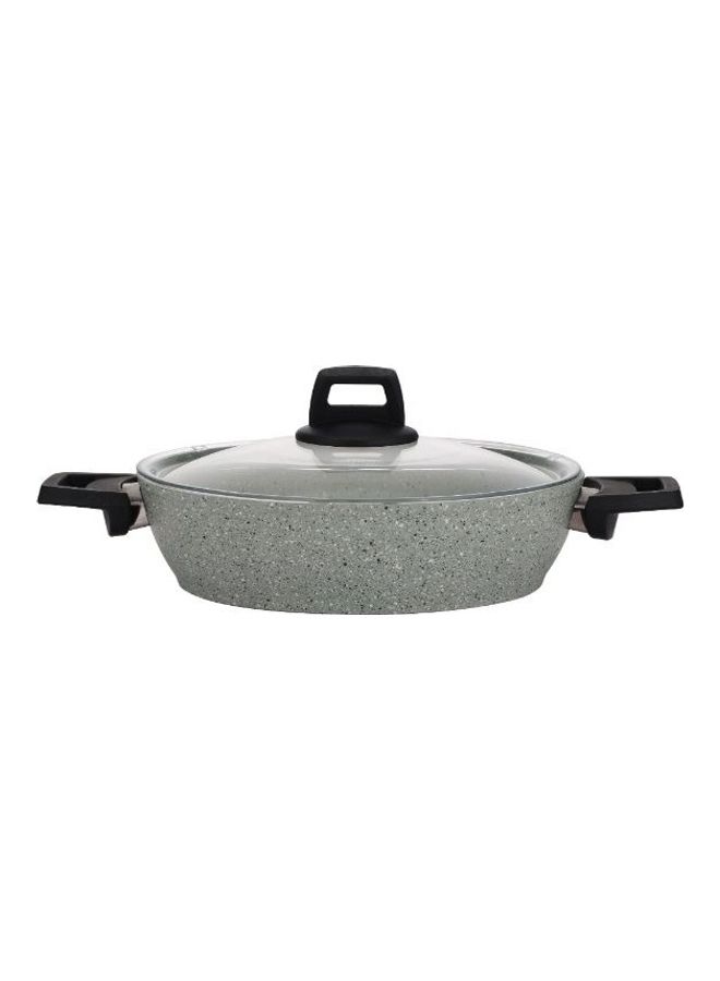 Royalford 9pcs Granite Coated Cookware Set with Tempered Glass Lid Royalford Scoria Green Color Green 68.5x39x21cm  - Image 4