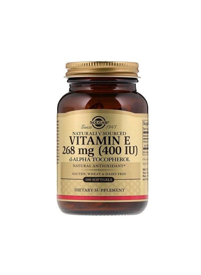 Solgar Vitamin E 268MG 400 IU Dietary Supplement 100 Softgels