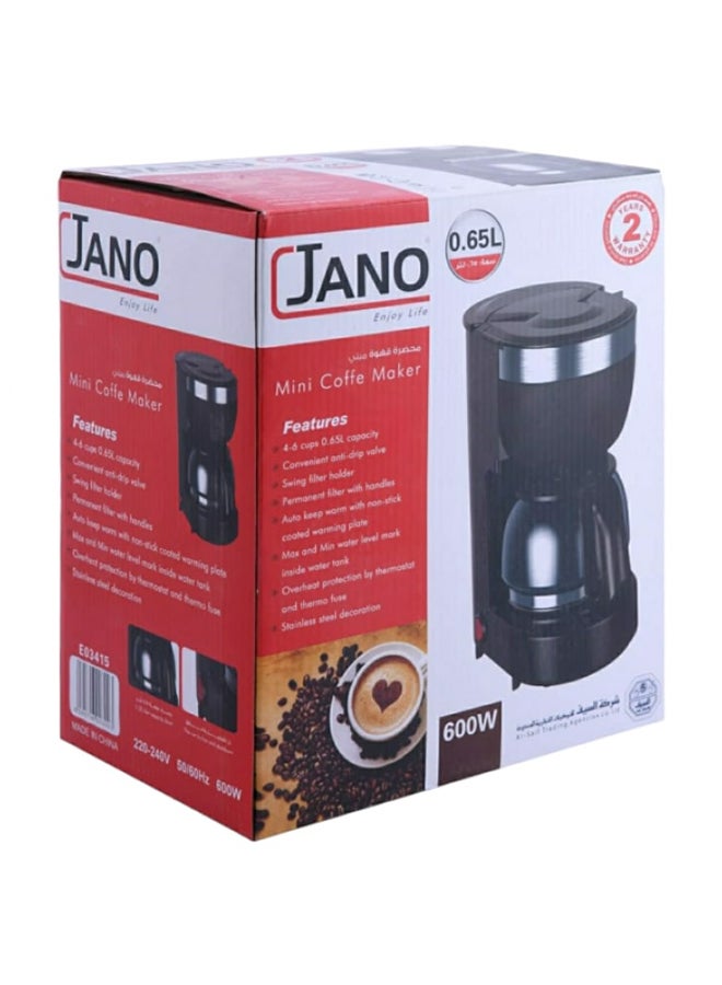 Jano Electric Coffee Maker 0.65 L 600 W E03415 Black - Image 3