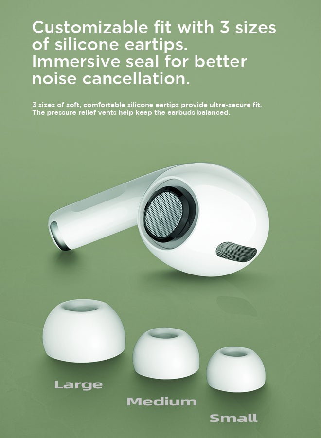 JOYROOM - JR-T03S Pro TWS In-Ear Earphones Wireless Earbuds With Replacement Eartips Standard Version White - Image 1