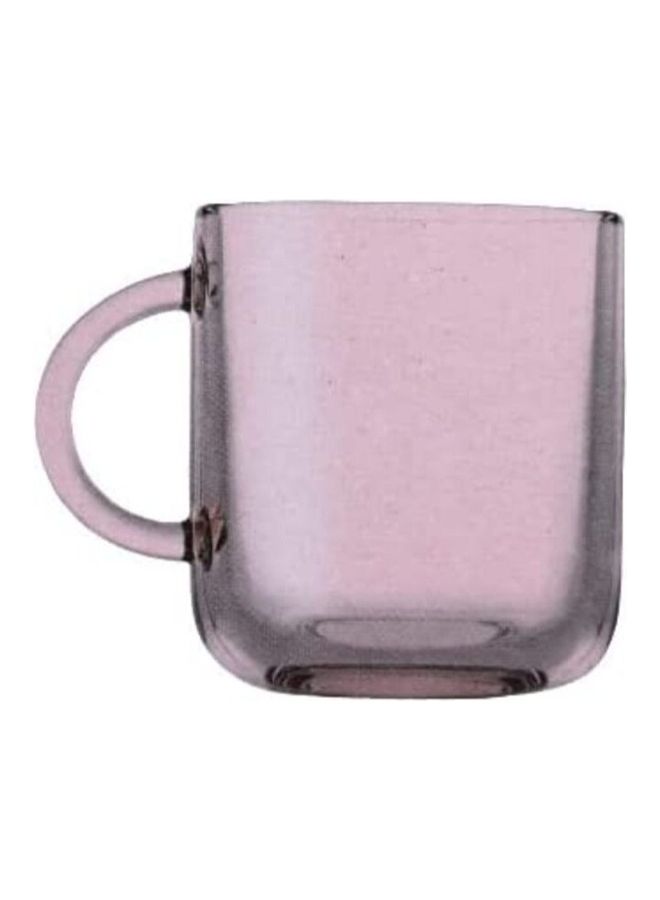Pasabahce - Pasabache Colored Tea Mug Set Of 6 Mug 245 Ml -Suitable For Hot And Cold Drinks Turkey Origin Pink - Image 1