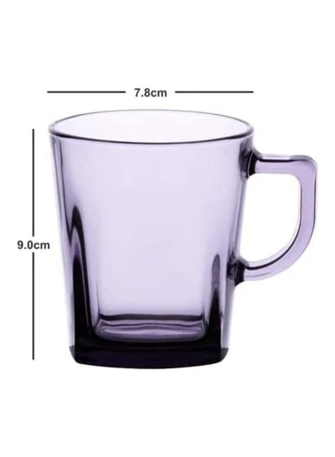 Pasabahce Pasabahce Tea Mug Set Carre -6 Cups- 270 Ml -Turkey Origin Purple  - Image 4