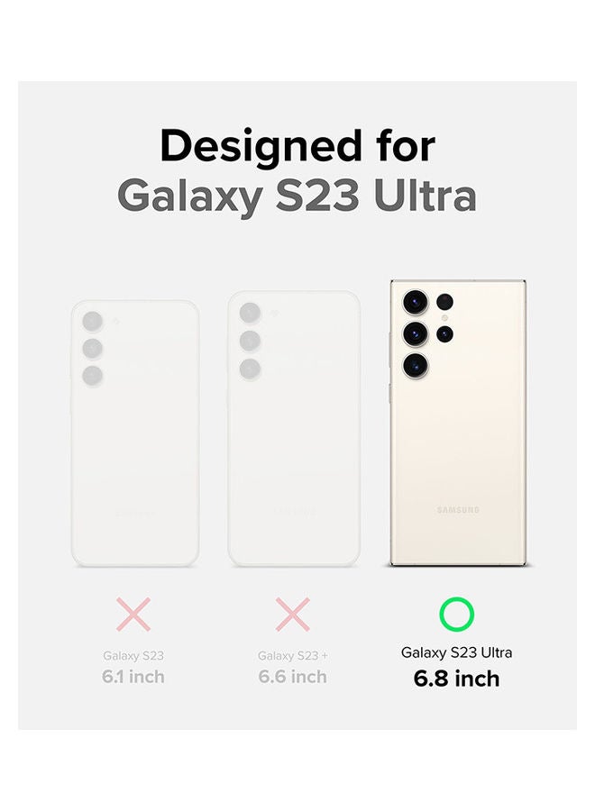 رينجك حافظة أونيكس متوافقة مع حافظة سامسونج جالاكسي S23 الترا 5G (2023) غطاء هاتف رفيع ومقاوم للصدمات ومضاد للانزلاق مصنوع من مادة TPU  - Image 2