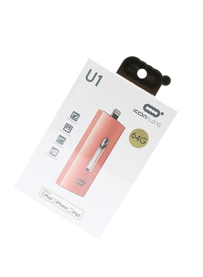 ICONFLANG MFi Certified USB Flash Drive Connector Gold  - Image 3