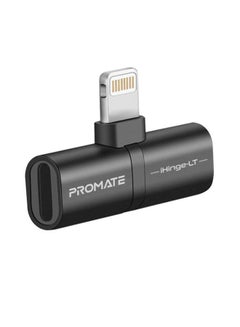 2-in-1 Audio & Charging Adaptor With Lightning Connector Black