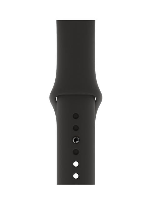 Silicone Wrist Band For Apple Watch Black