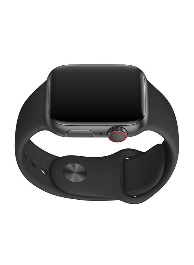porodo - Silicone Wrist Band For Apple Watch Black - Image 1