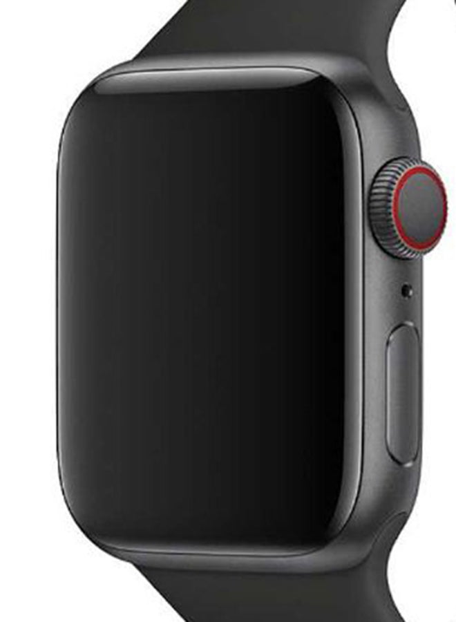 porodo - Silicone Wrist Band For Apple Watch Black - Image 1