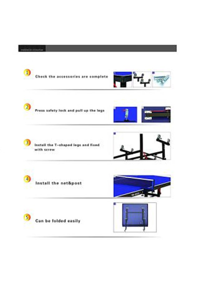 سكاي لاند طاولة كرة مضرب فردية قابلة للطي 10.5x146.5x160سم - Image 5