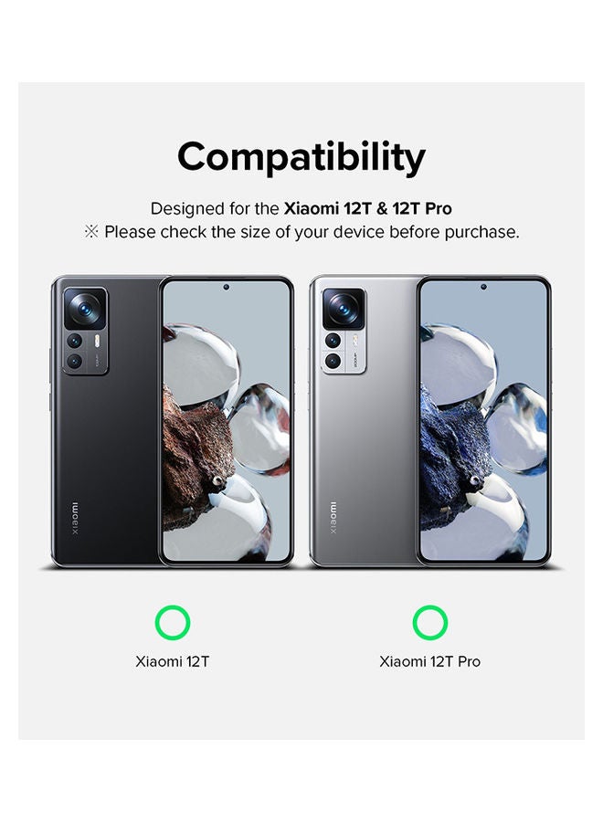 Ringke Full Cover Screen Protector Compatible With Xiaomi 12T/Xiaomi 12T Pro Tempered Glass Film Clear - Image 2