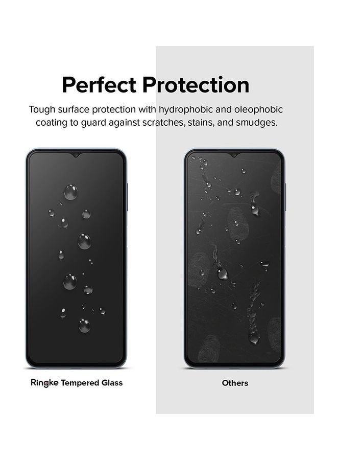 Ringke Tempered Glass Screen Protector 2 Pack Premium Glass Film 9H Hardness Anti-Scratch For Samsung Galaxy A13 (5G / 4G LTE) (1+1) Clear - Image 4