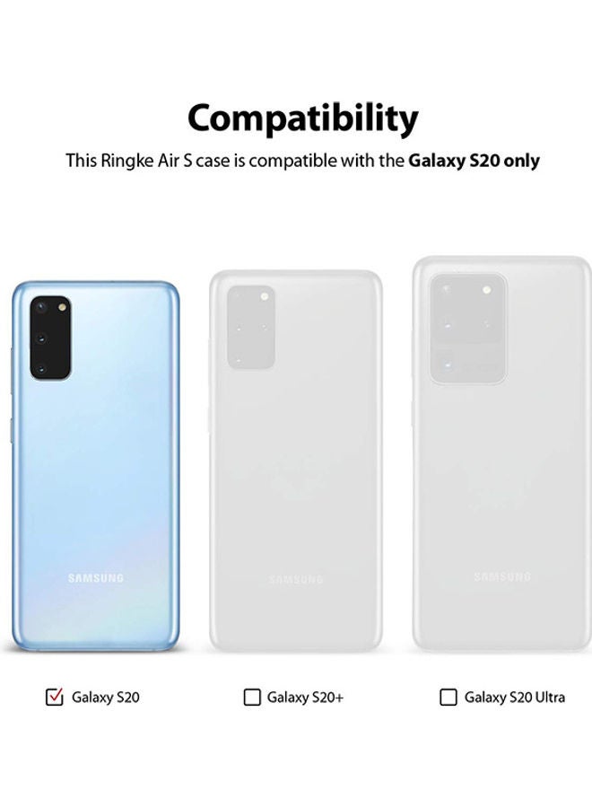 Ringke Air-S Compatible With Galaxy S20 Case Lightweight Premium TPU Shockproof Matte Slim Soft Flexible Thin Protective Phone Cover Black - Image 2