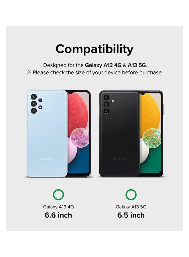 Ringke Tempered Glass Screen Protector 2 Pack Premium Glass Film 9H Hardness Anti-Scratch For Samsung Galaxy A13 (5G / 4G LTE) (1+1) Clear - Image 2