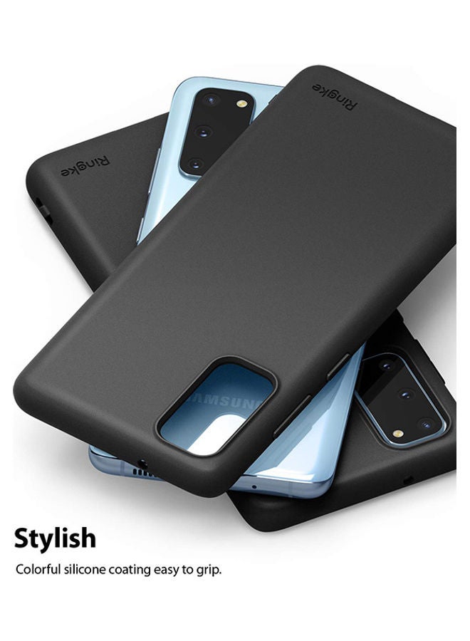 Ringke Air-S Compatible With Galaxy S20 Case Lightweight Premium TPU Shockproof Matte Slim Soft Flexible Thin Protective Phone Cover Black - Image 3