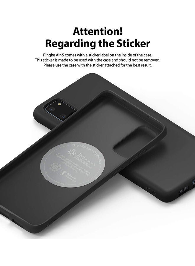 Ringke Air-S Compatible With Galaxy S20 Case Lightweight Premium TPU Shockproof Matte Slim Soft Flexible Thin Protective Phone Cover Black - Image 5