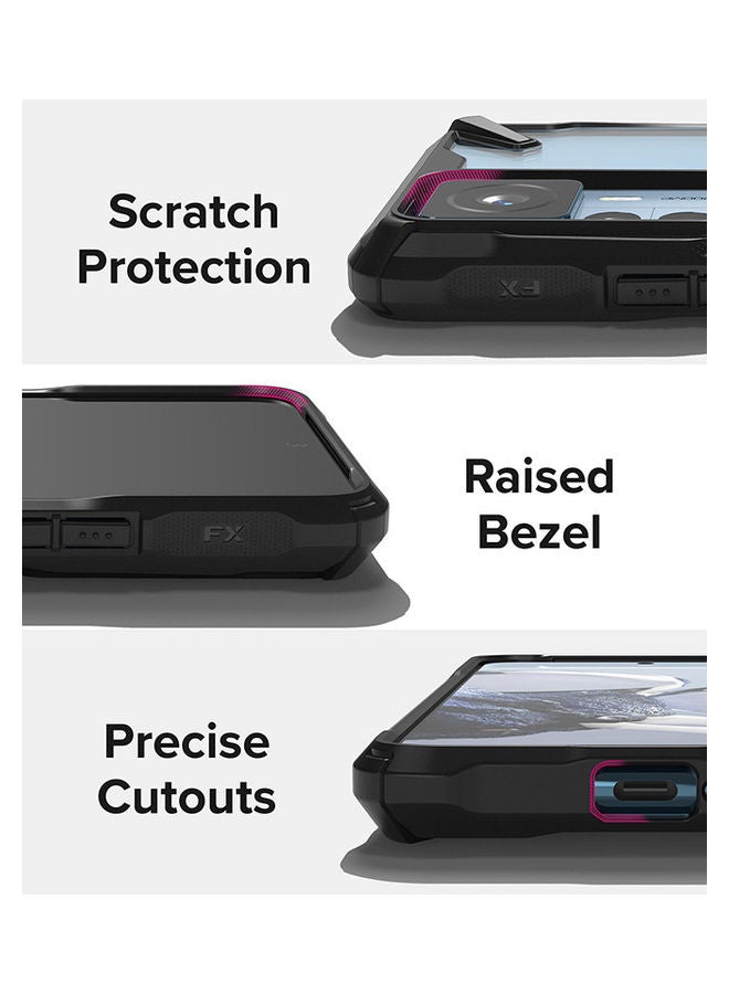 Ringke - Fusion-X Compatible With Xiaomi 12T/12T Pro Case Double Layer PC And Shockproof TPU Cover Black - Image 1